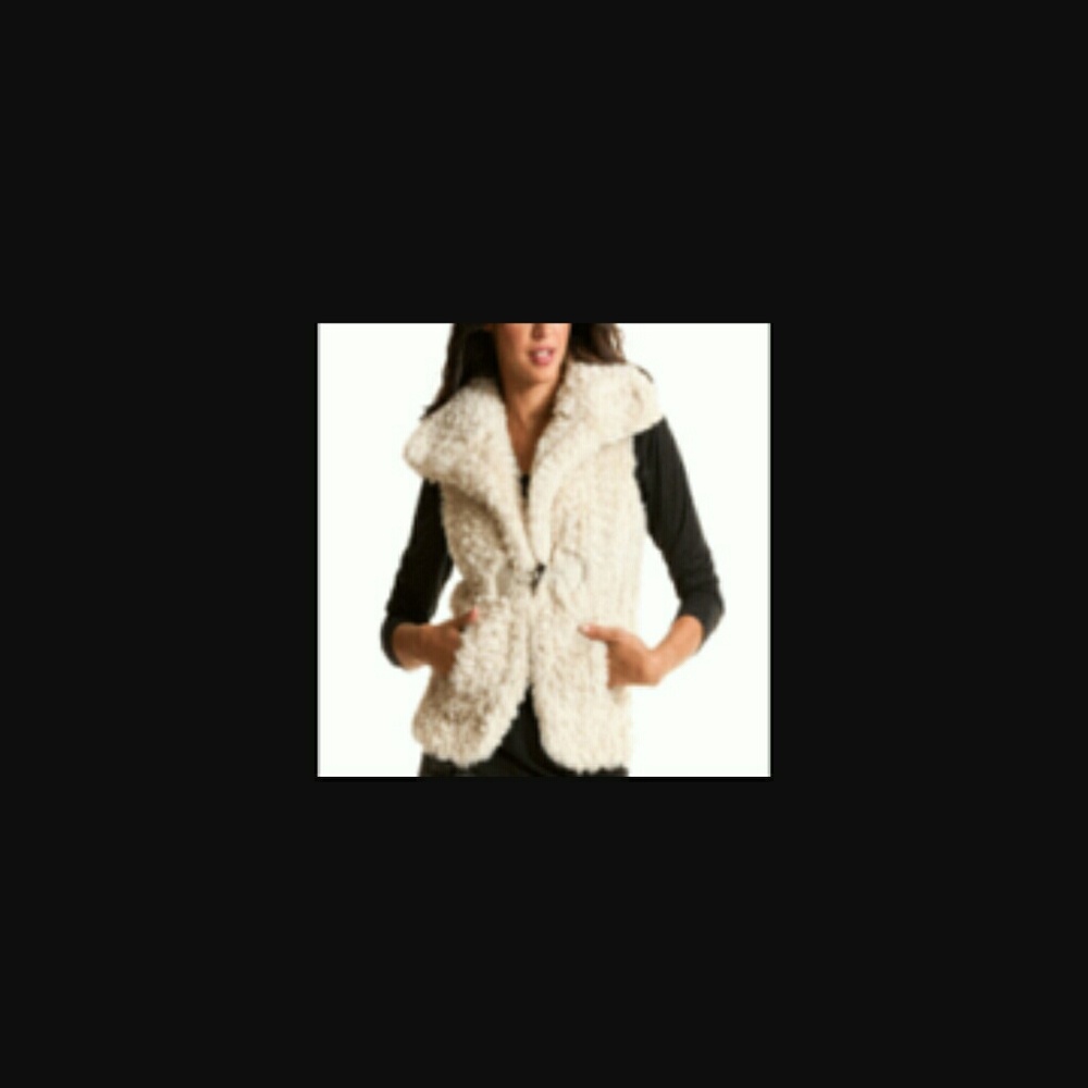 Fuzzy Teddy bear vest A/X